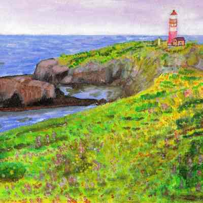 Hui Lan Li - Springtime by the Ocean - Oak Center Towers