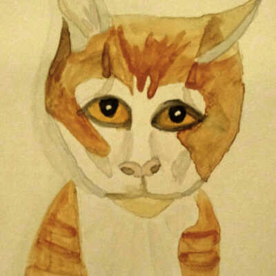 Paula Thompson - Anxious Mixed Tabby - Open Studios