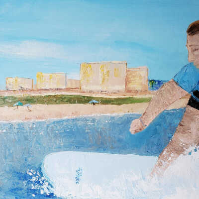 Carol Martin - My Granddaughter the Surfer - Open Studios