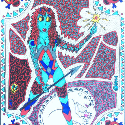 Teressa Picirillo - Warrior Woman and Bear - Laguna Honda Hospital