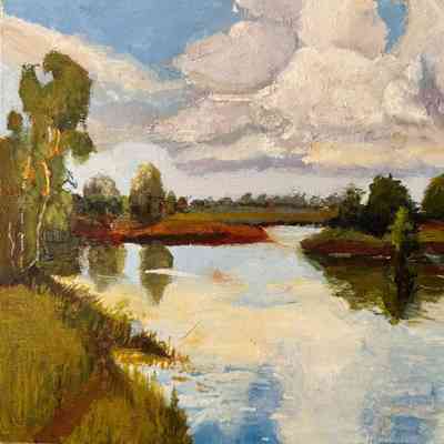 Reutlinger Community - Bea Bergerman - Cloudy Day at the River - Selected