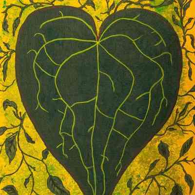 CLC - Brenda Nussey - Heart Of The Vine - 11x14 acrylic on canvas board - Selected