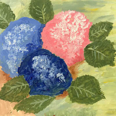 Sat. Open Studio- Paula Tschida- Hydrangea