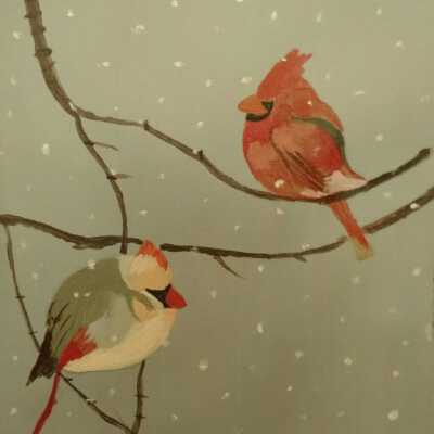 PAULA THOMPSON- Spring Snow in Kentucky- Open Studios