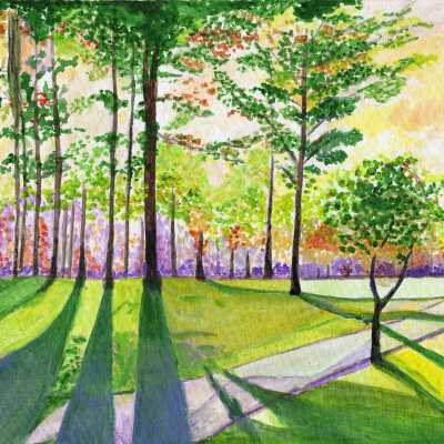 Ying Huang - Evening Walk - Oak Center Towers