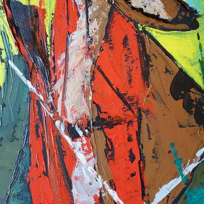 CAROL MARTIN- Foxes after Franz Marc- Open Studios
