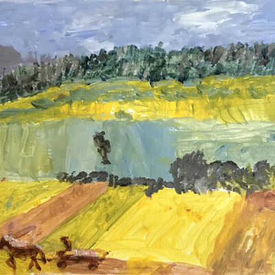 Sat. Open Studio- Paula Tschida- Country Landscape
