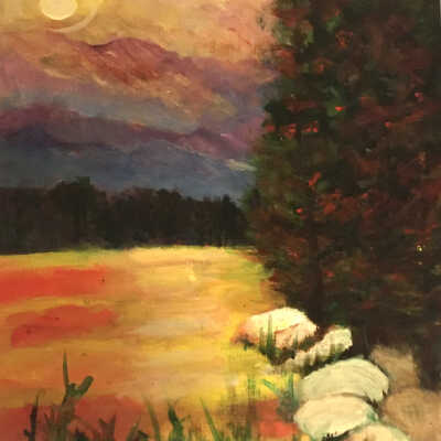 Sat. Open Studio- Pat Garrett- River Landscape