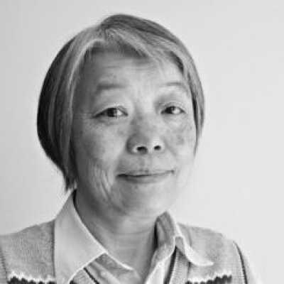 Chieko, always an art lover, is from Kyoto, Japan. She also enjoys reading, cooking, classical music, and taking walks. She is constantly exploring through art, seeking to develop her style. “There are rules, but rules are for breaking,” she laughs. “I love that!” For example, she will refigure classical compositions with a cubist technique and use origami paper for collage. “If I paint something and everyone says, ‘That’s Chieko’, that is what I want.”