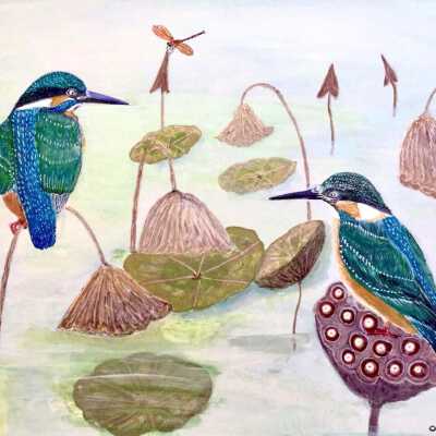 KEKUN OUYANG- Birds by the Lake - On Lok Lifeways