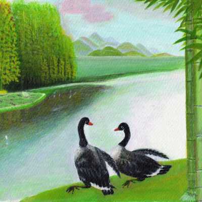 Oak Center Towers - Zhi Ming Wu - Ducks by the Lake - 2019