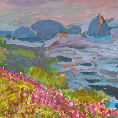 On Lok Peralta - Hamida Asif - Blue Cliffs - 2018