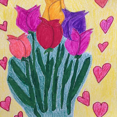 Virginia Jean Navarro - Valentine Tulips - The Curry Center