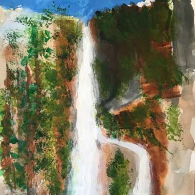 SIDNEY GLICKFELD- Melting Snow into Falls at Yosemite - The Reutlinger Community