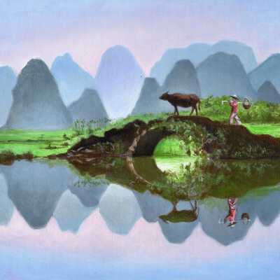Pearl Yue - Back Home, in the Sunset - Western Park