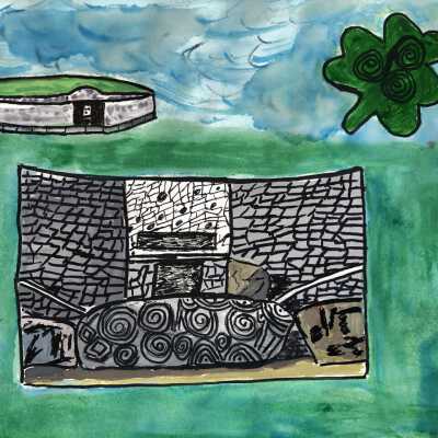 MARY ANN TAYLOR- Newgrange, Ireland, Celtic symbols- Open Studios