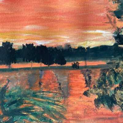 Sat. Open Studio- Pamela Osborne- Sunset Scene