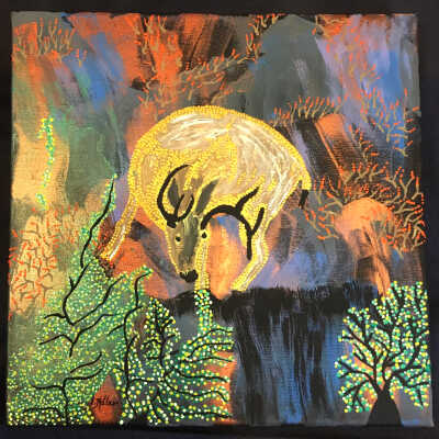 Sat. Open Studio- Shirley Keller- Hillside Deer