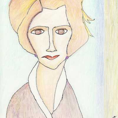 Vallejo Hills - Susan McCown - Portrait of a Woman (After Modigliani) - 2019