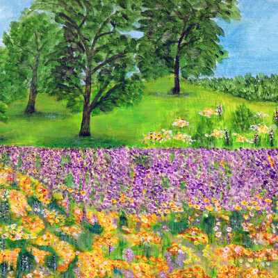 Hui Lan Li - Spring Blossoms - Oak Center Towers