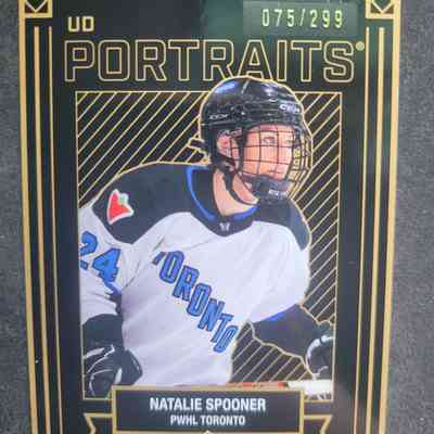23-24 Natalie Spooner Gold Portraits 075/299 PWHL Toronto