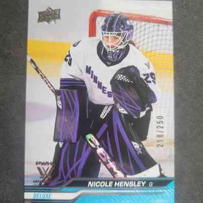 23-24 Nicole Hensley Base Card Deluxe 218/250 PWHL Minnesota
