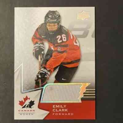 2020 Emily Clark Jersey Patch Card Team Canada