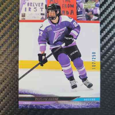 24-25 Taylor Heise Base Deluxe 107/250 Minnesota Frost