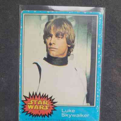 1977 Star Wars Luke Skywalker Trading Card