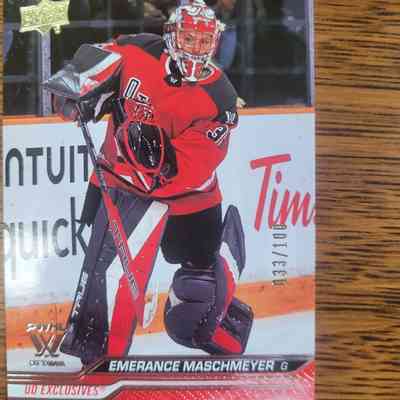 23-24 Emerance Maschmeyer Base Card UD Exclusives 033/100 PWHL Ottawa