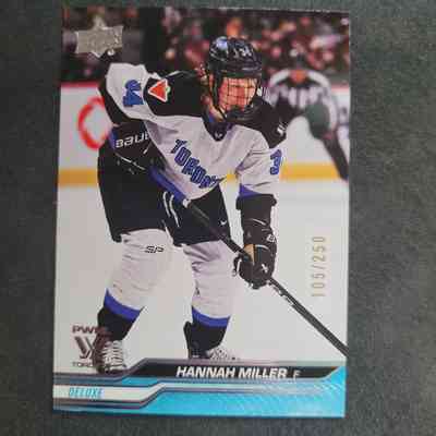 23-24 Hannah Miller Base Card Deluxe 105/250 PWHL Toronto