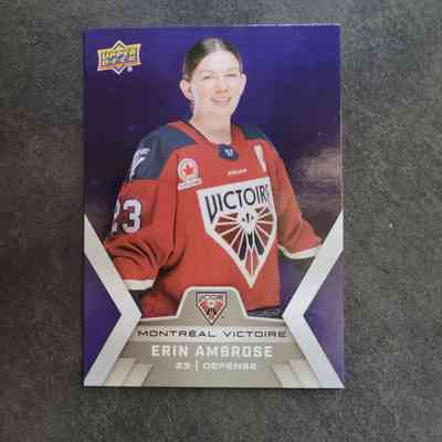 24-25 Erin Ambrose Showcase Purple Exclusive /250 Montreal Victoire