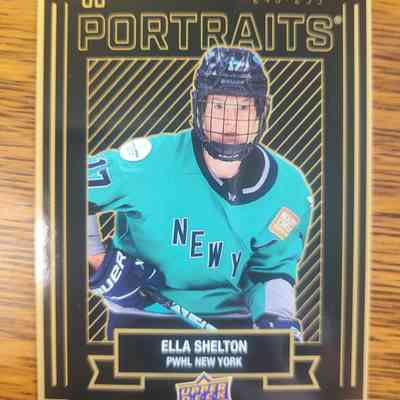 23-24 Ella Shelton Gold Portraits 243/299 PWHL New York