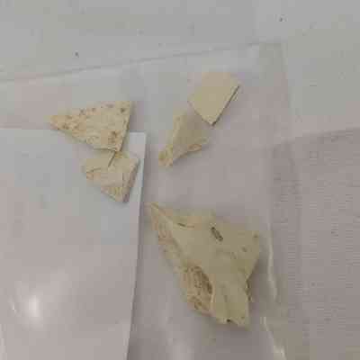 Creamware, light colored yellow