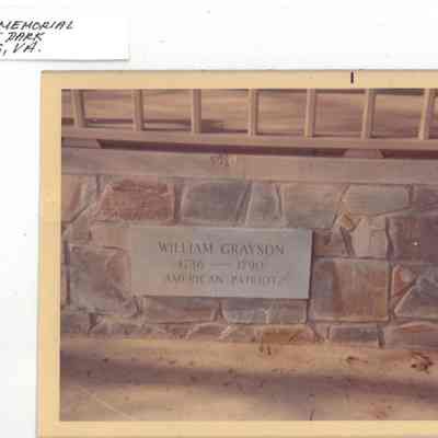 Photo: William Grayson Memorial
