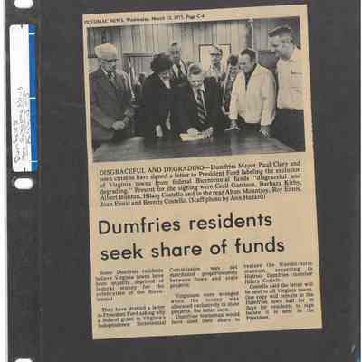 Dumfries residents seek share of funds