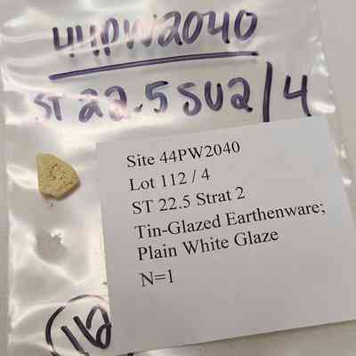 Tin Glazed Earthen Ware; Plain White Glaze