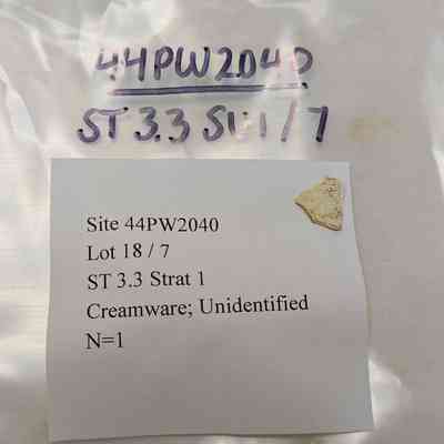 Creamware; Unidentified