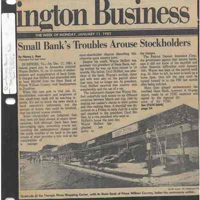 Small Bank's Troubles Arouse Stockholders
