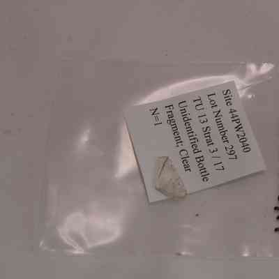 Clear Bottle Fragment