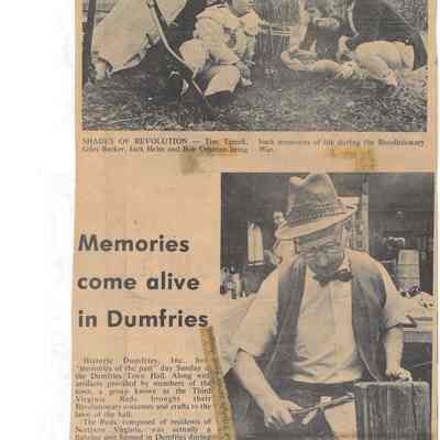 Article: Memories come alive in Dumfries