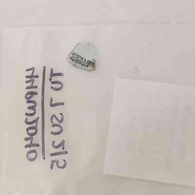 Unidentified Bottle Fragment; Aqua