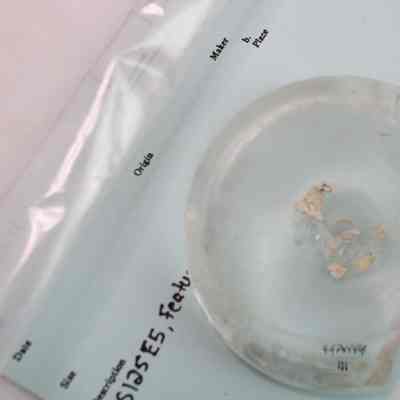 Colorless glass, base fragment