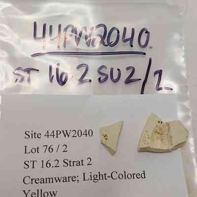 Creamware; Light-Colored Yellow