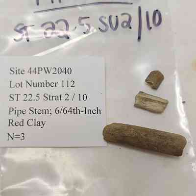 Red Clay Pipe Stem
