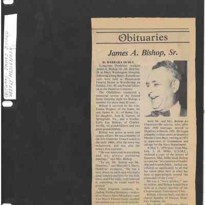 James A. Bishop, Sr.'s Obituary