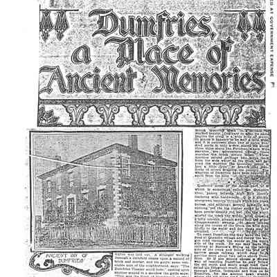 Dumfries, a Place of Ancient Memories