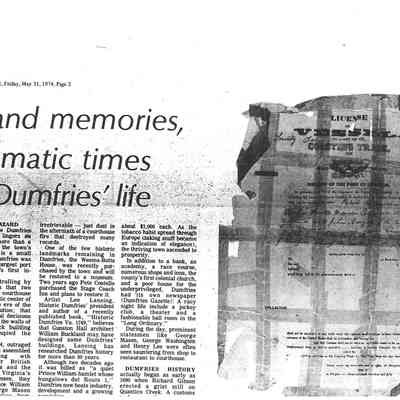 Grand memories, dramatic times in Dumfries' life