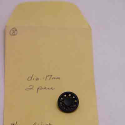 Black glass with metal plate