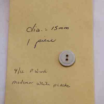Plastic button